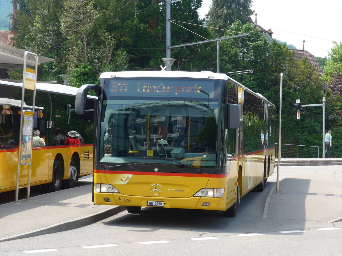 (180'721) - Thepra, Stans - Nr. 22/NW 5160 - Mercedes am 24. Mai 2017 beim Bahnhof Stans