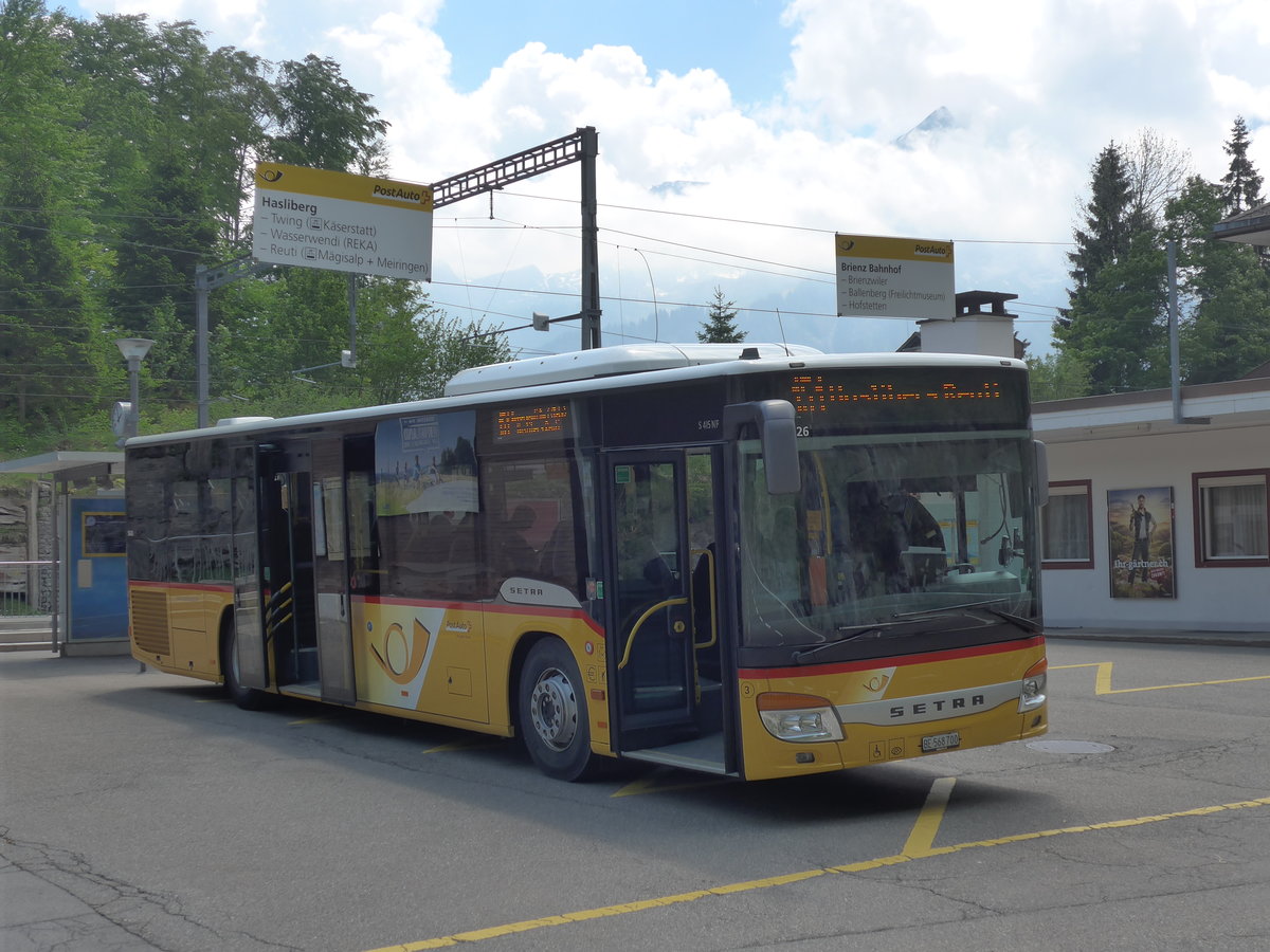 (180'729) - Flck, Brienz - Nr. 3/BE 568'700 - Setra am 24. Mai 2017 auf dem Brnigpass