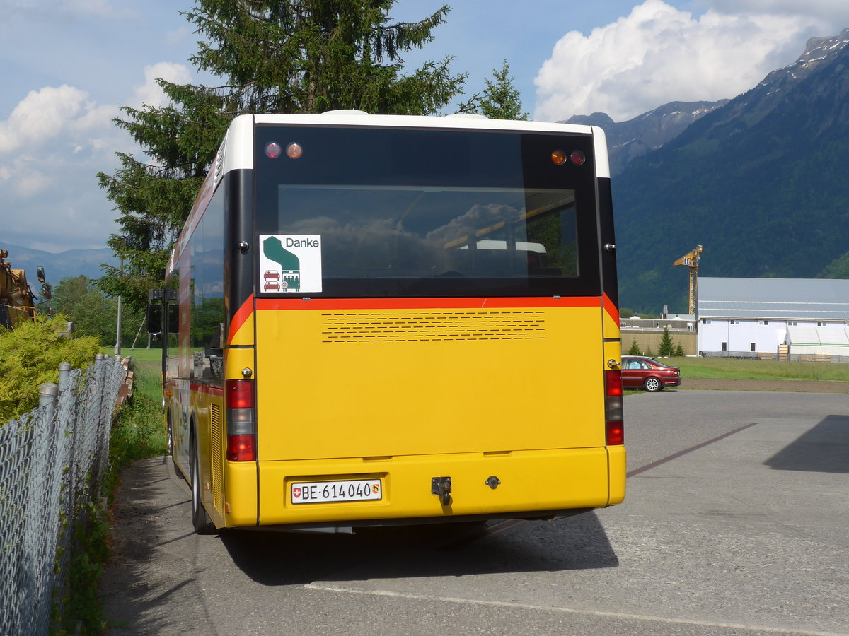 (180'759) - AVG Meiringen - Nr. 72/BE 614'040 - MAN/Gppel am 24. Mai 2017 in Interlaken, Postgarage