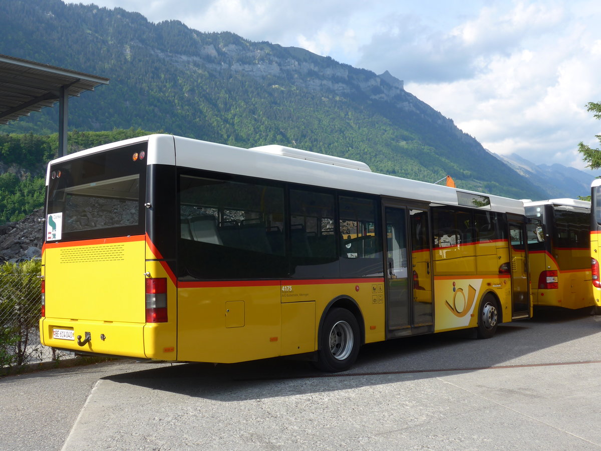 (180'760) - AVG Meiringen - Nr. 72/BE 614'040 - MAN/Gppel am 24. Mai 2017 in Interlaken, Postgarage