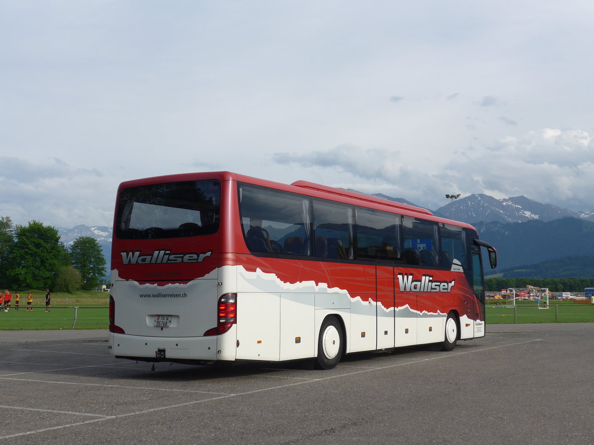 (180'991) - Walliser, Eschlikon - Nr. 15/TG 55'768 - Setra am 9. Juni 2017 in Thun-Lechenfeld, Waldeck