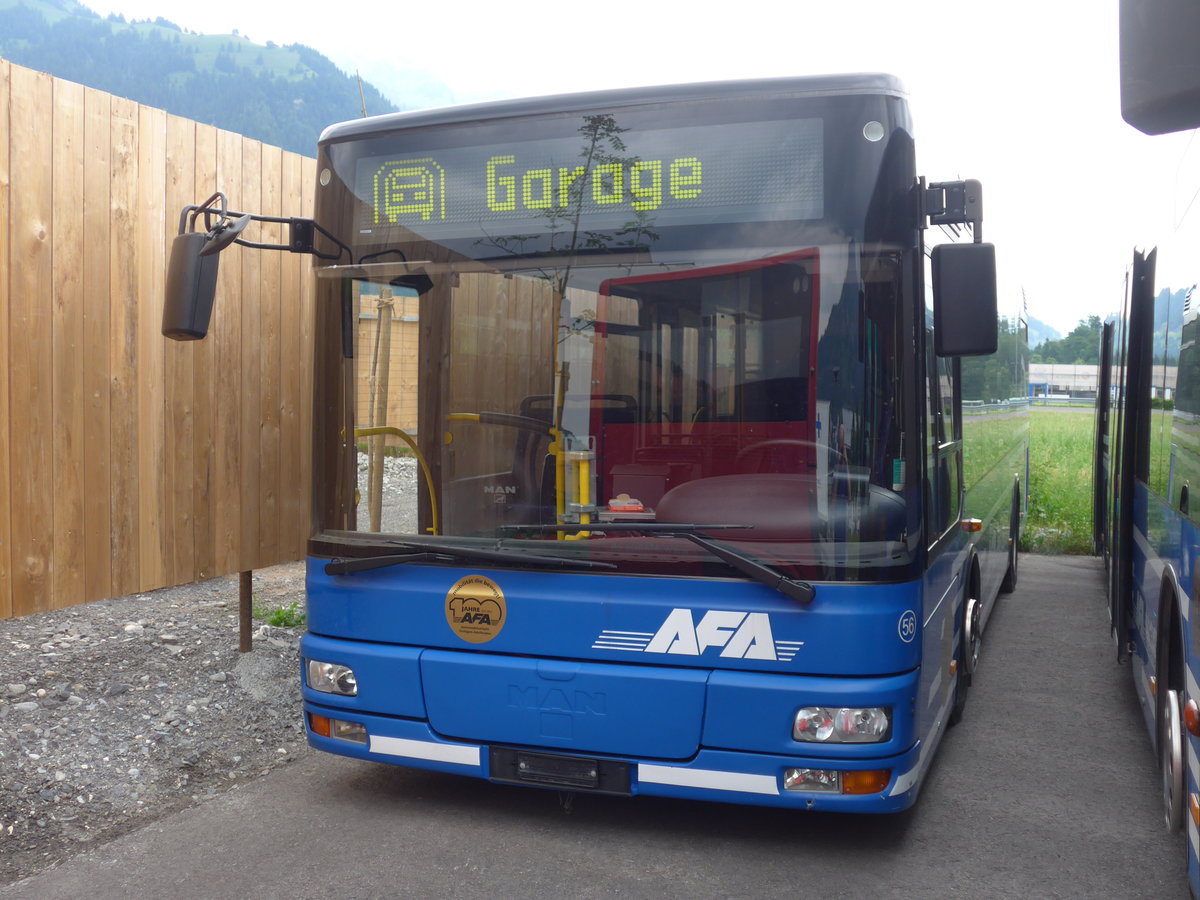 (181'102) - AFA Adelboden - Nr. 56 - MAN/Gppel am 14. Juni 2017 in Frutigen, Garage