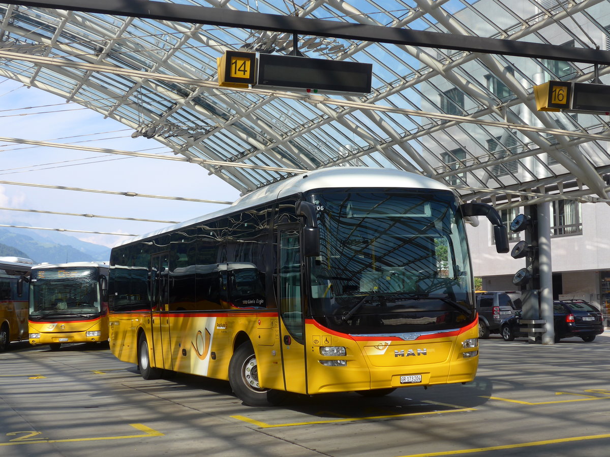 (181'109) - PostAuto Graubnden - GR 173'204 - MAN am 15. Juni 2017 in Chur, Postautostation