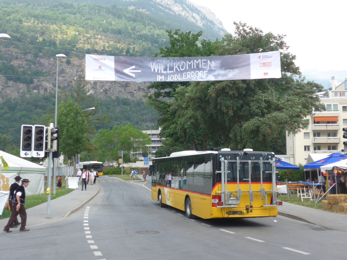 (181'343) - PostAuto Wallis - VS 455'600 - MAN am 24. Juni 2017 in Glis, Jodlerdorf