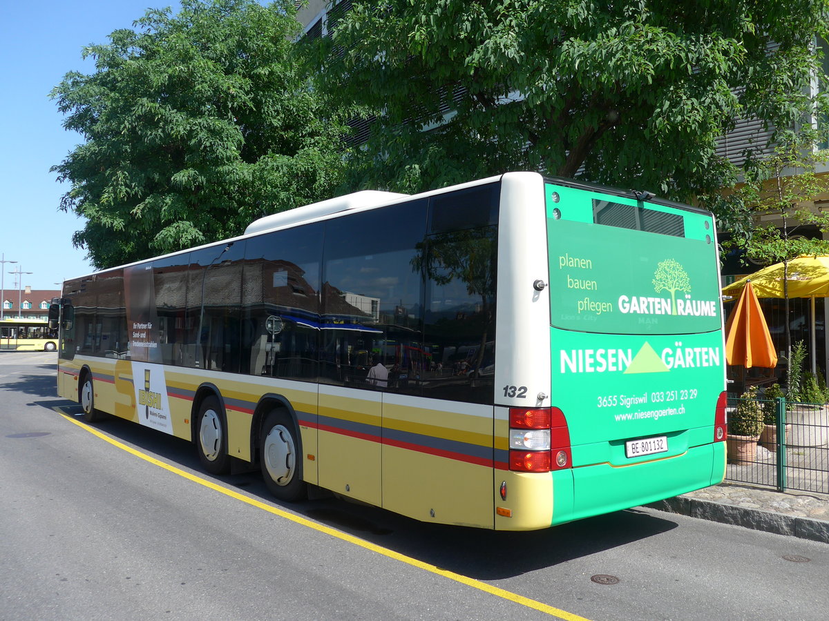 (181'758) - STI Thun - Nr. 132/BE 801'132 - MAN am 8. Juli 2017 bei der Schifflndte Thun