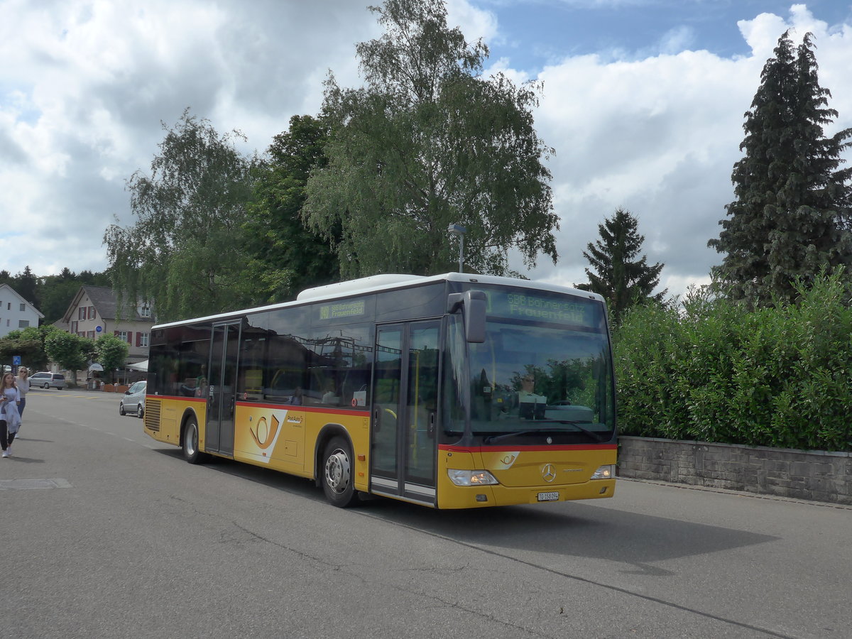 (182'004) - PostAuto Ostschweiz - TG 158'094 - Mercedes (ex Nr. 4) am 10. Juli 2017 beim Bahnhof Rickenbach-Attikon