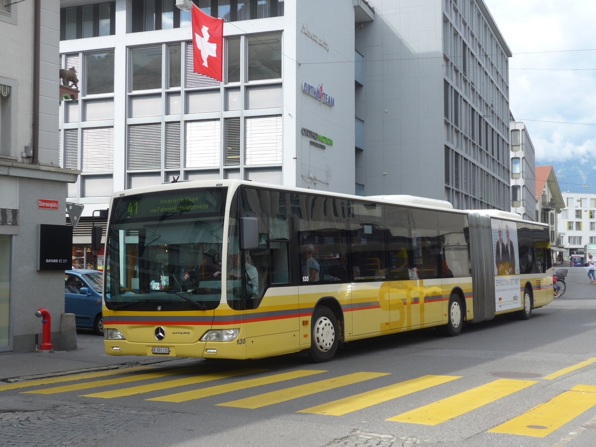 (182'035) - STI Thun - Nr. 135/BE 801'135 - Mercedes am 12. Juli 2017 in Thun, Marktgasse