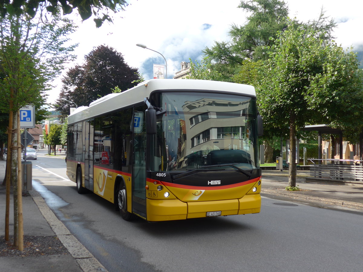 (182'187) - AVG Meiringen - Nr. 68/BE 401'568 - Scnaia/Hess (ex Nr. 59; ex Steiner, Messen) am 23. Juli 2017 in Meiringen, Casino Platz