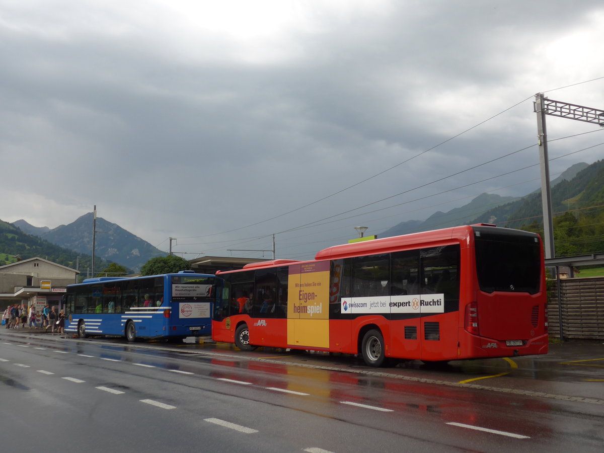 (182'411) - AFA Adelboden - Nr. 27/BE 26'773 - Mercedes am 31. Juli 2017 beim Bahnhof Reichenbach