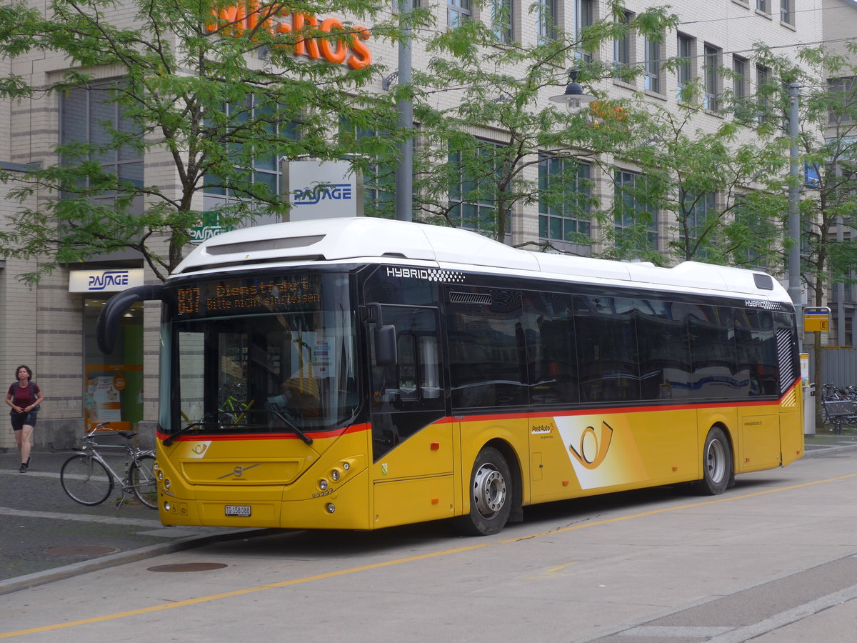 (182'529) - PostAuto Ostschweiz - TG 158'088 - Volvo am 3. August 2017 beim Bahnhof Frauenfeld