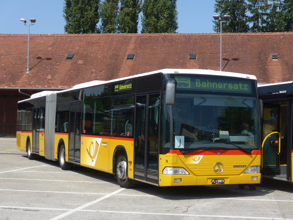 (182'601) - Aus Liechtenstein: Marxer, Mauren - FL 39'873 - Mercedes (ex PostAuto Nordschweiz) am 3. August 2017 in Frauenfeld, Jugendmusikschule