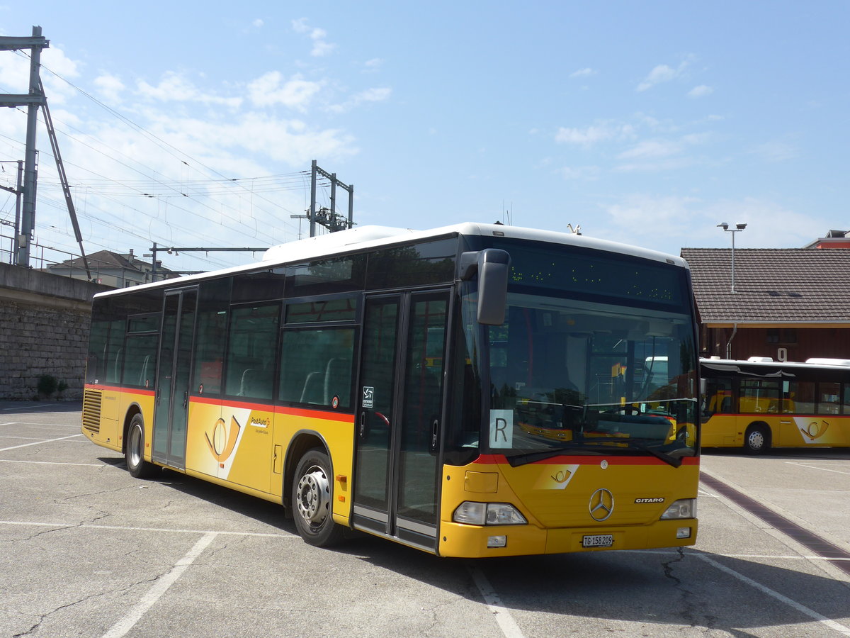 (182'612) - PostAuto Ostschweiz - TG 158'209 - Mercedes (ex Nr. 9) am 3. August 2017 in Frauenfeld, Jugendmusikschule