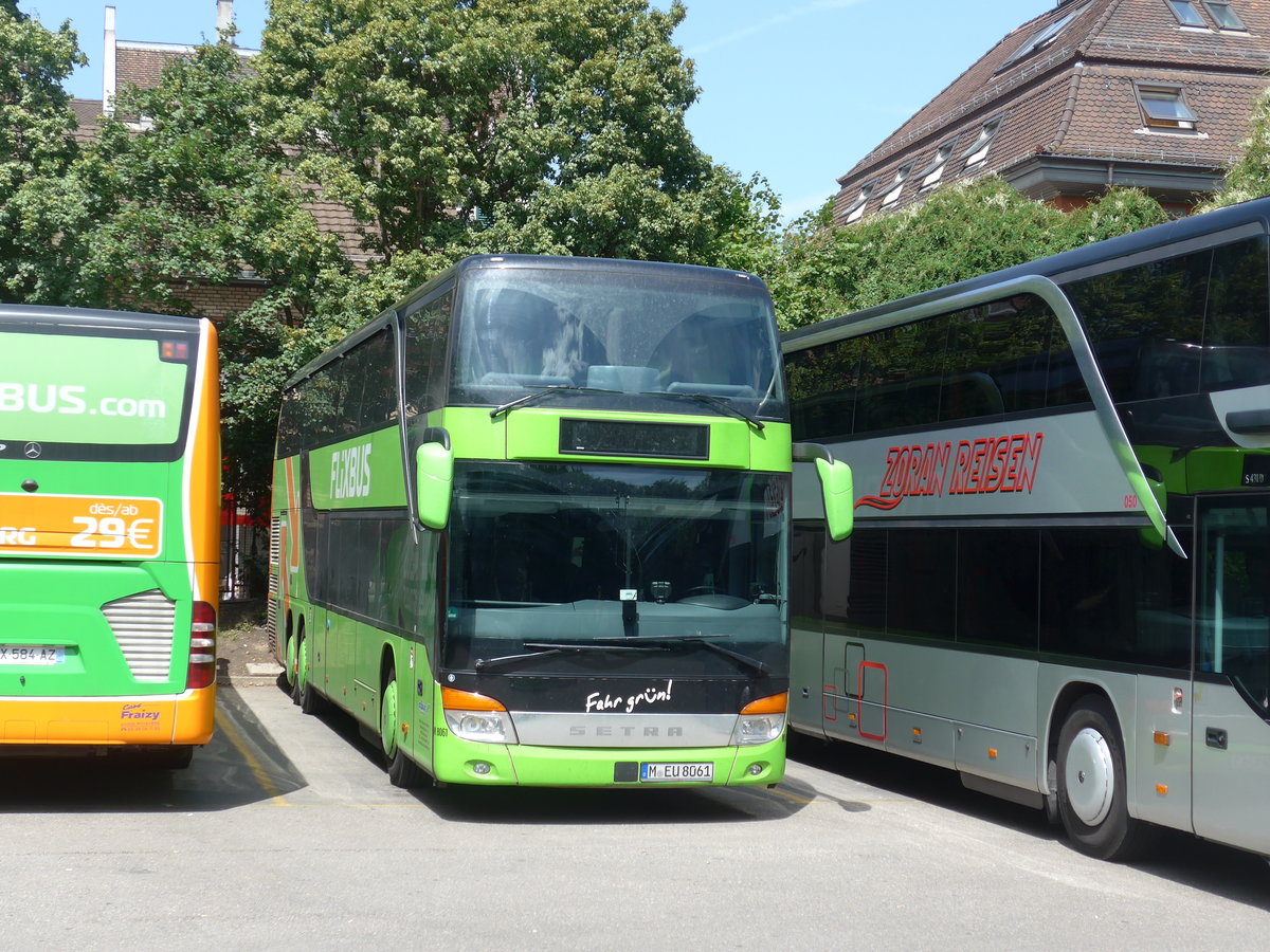 (182'617) - Aus Deutschland: Albus, Mnchen - Nr. M8061/M-EU 8061 - Setra am 3. August 2017 in Zrich, Sihlquai