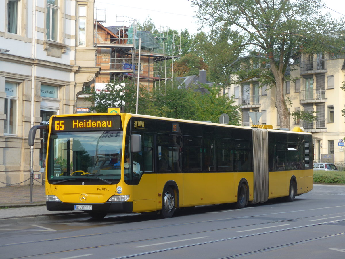 (183'145) - DVB Dresden - Nr. 459'011/DD-VB 1311 - Mercedes am 9. August 2017 in Dresden, Schillerplatz