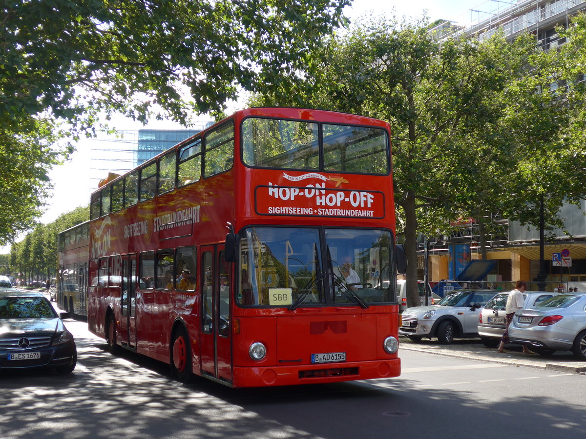 (183'223) - Sightseeing, Berlin - B-AD 6155 - MAN am 9. August 2017 in Berlin, Kurfrstendamm