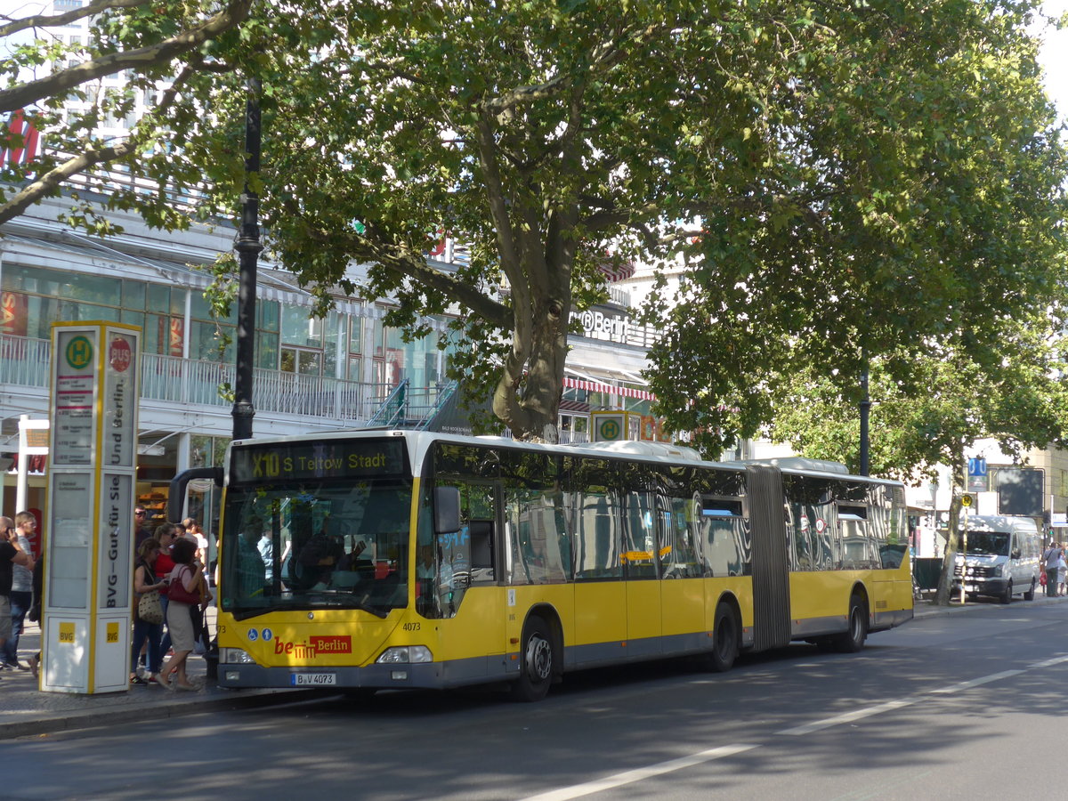 (183'242) - BVG Berlin - Nr. 4073/B-V 4073 - Mercedes am 9. August 2017 in Berlin, Kurfrstendamm