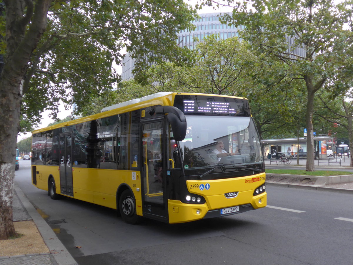 (183'413) - BVG Berlin - Nr. 2399/B-V 2399 - VDL am 11. August 2017 in Berlin, Kurfrstendamm