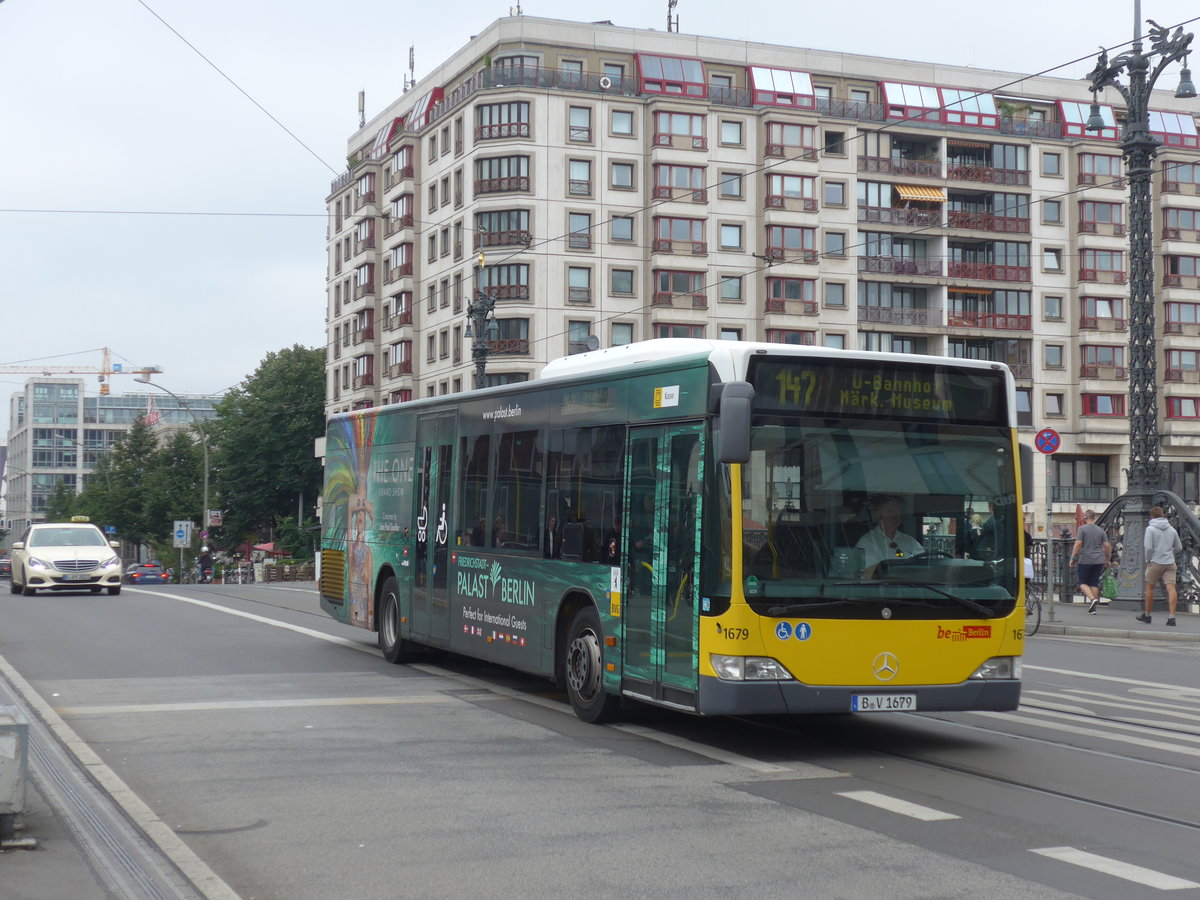 (183'463) - BVG Berlin - Nr. 1679/B-V 1679 - Mercedes am 11. August 2017 in Berlin, Friedrichstrasse