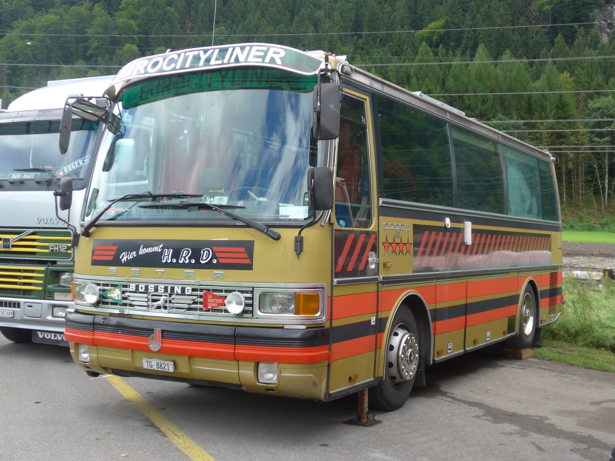 (183'586) - Dasen, Bischofszell - TG 8821 - Setra (ex Reichlin, Goldau) am 19. August 2017 in Unterbach, Rollfeld