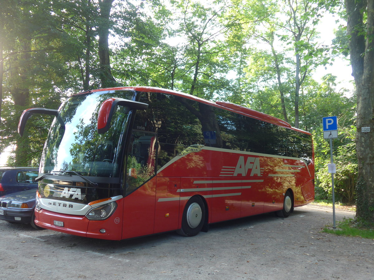 (183'844) - Aus der Schweiz: AFA Adelboden - Nr. 15/BE 26'702 - Setra am 22. August 2017 in Herrenberg, Schlossberg