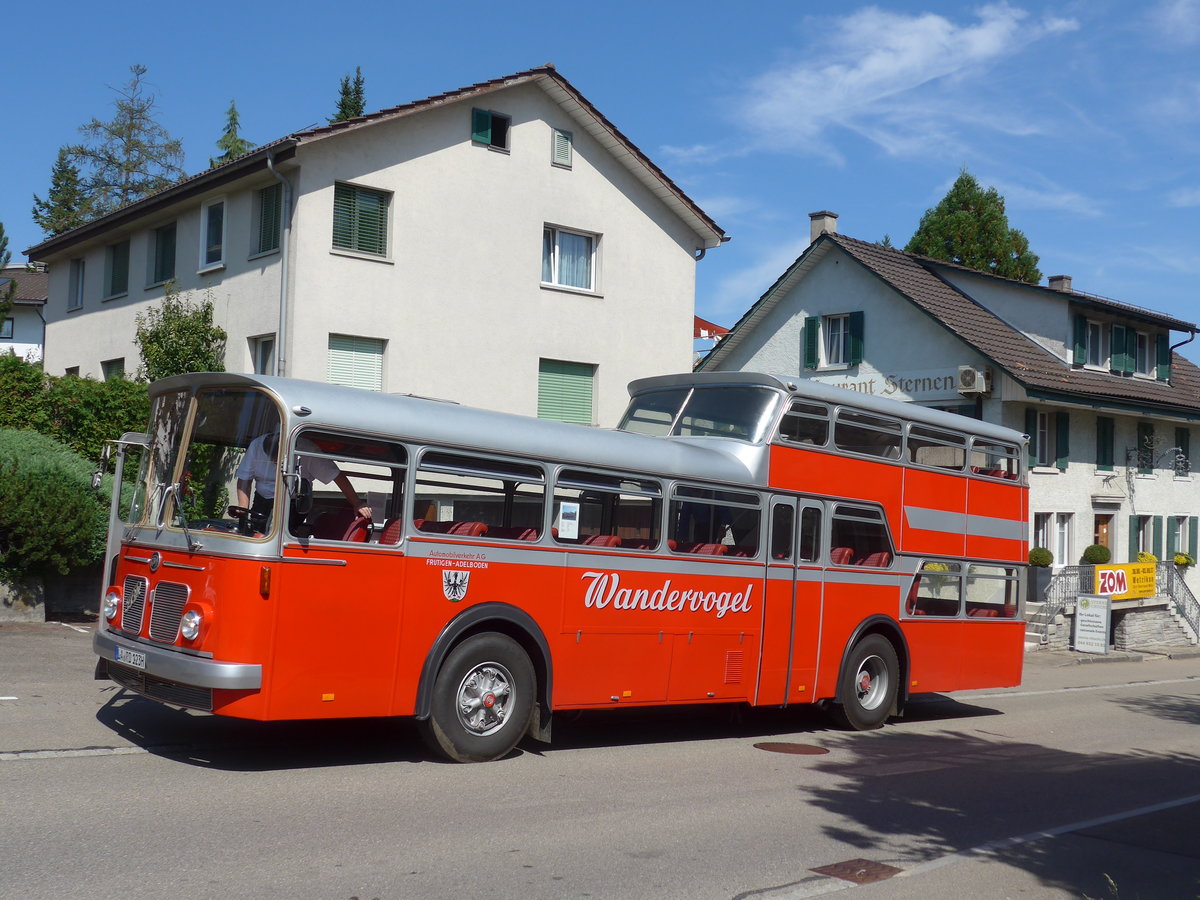 (183'914) - Aus Deutschland: Radlmeier, Ergoldsbach - LA-RD 123H - FBW/Vetter-R&J Anderthalbdecker (ex FRAM Drachten/NL Nr. 20; ex Wespe, Altsttten; ex AFA Adelboden Nr. 4) am 23. August 2017 in Wetzikon, Restaurant Sternen