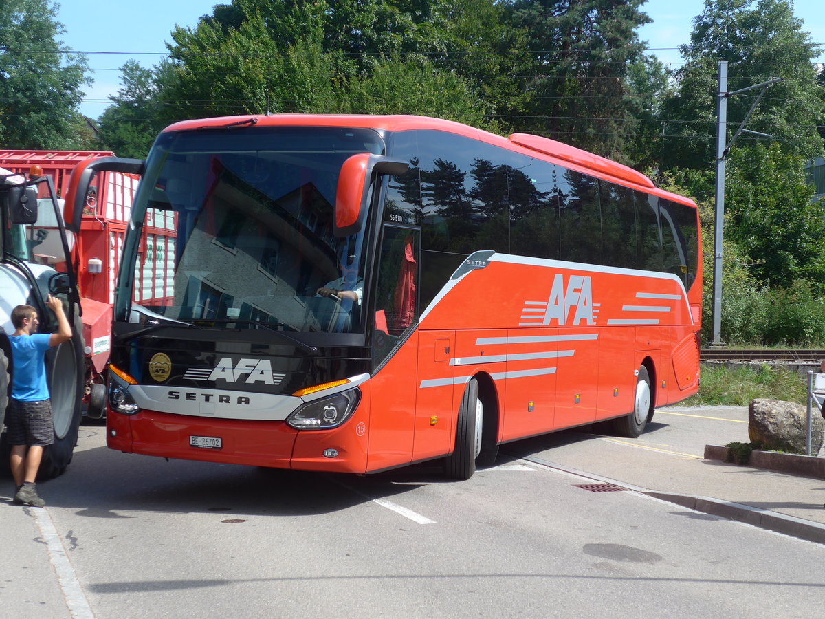 (183'920) - AFA Adelboden - Nr. 15/BE 26'702 - Setra am 23. August 2017 in Wetzikon, Restaurant Sternen