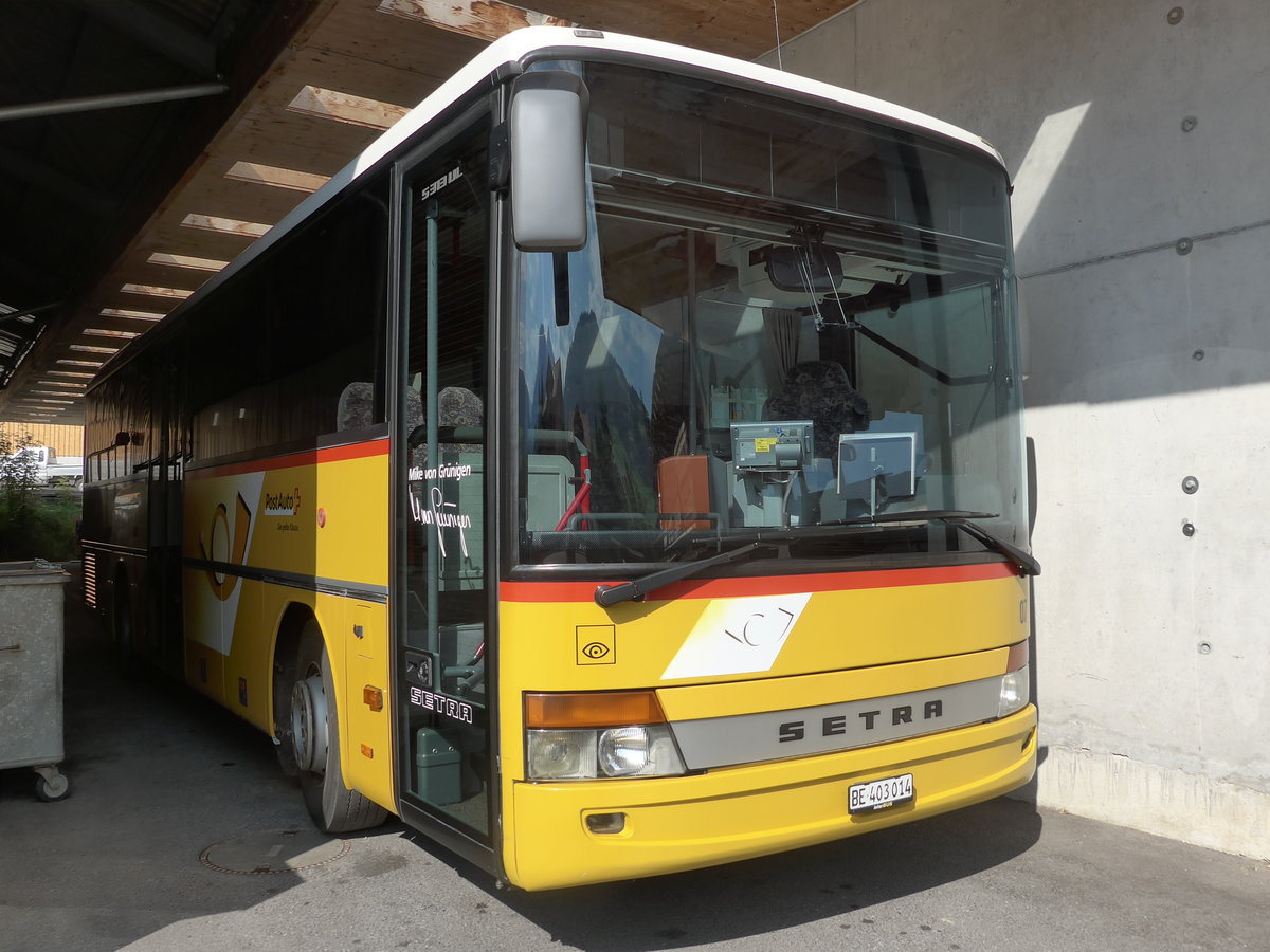 (183'967) - Kbli, Gstaad - Nr. 7/BE 403'014 - Setra am 24. August 2017 in Gstaad, Garage