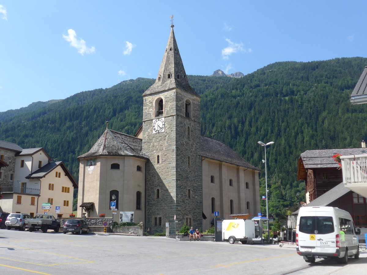 (184'166) - Michel, Vissoie - VS 233 - Mercedes am 25. August 2017 in Vissoie, Post