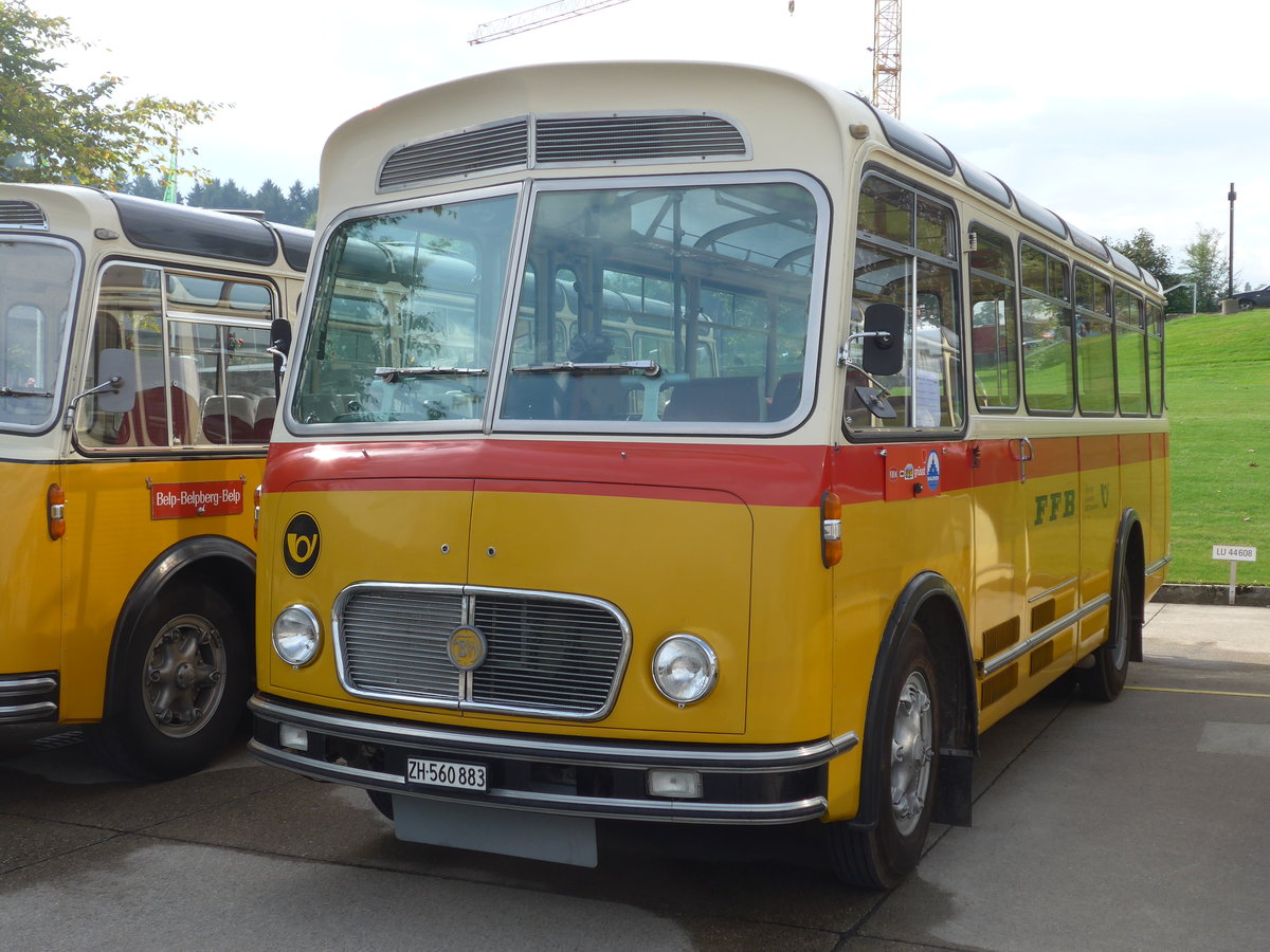 (184'324) - Frutig, Birmensdorf - ZH 560'883 - FBW/FHS (ex P 23'217) am 26. August 2017 in Oberkirch, CAMPUS Sursee