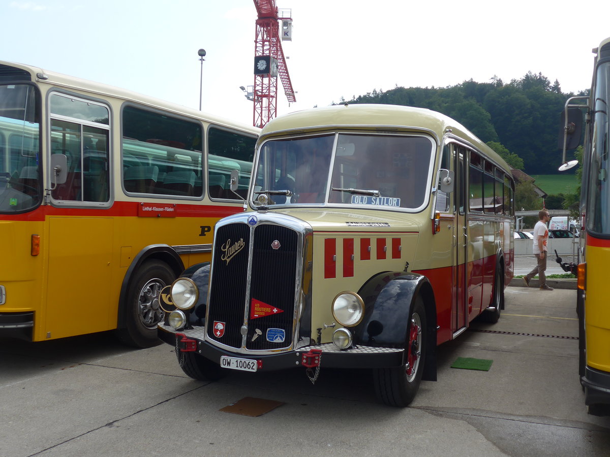 (184'329) - Imfeld, Sachseln - OW 10'062 - Saurer/Tscher (ex Ltscher, Neuheim) am 26. August 2017 in Oberkirch, CAMPUS Sursee