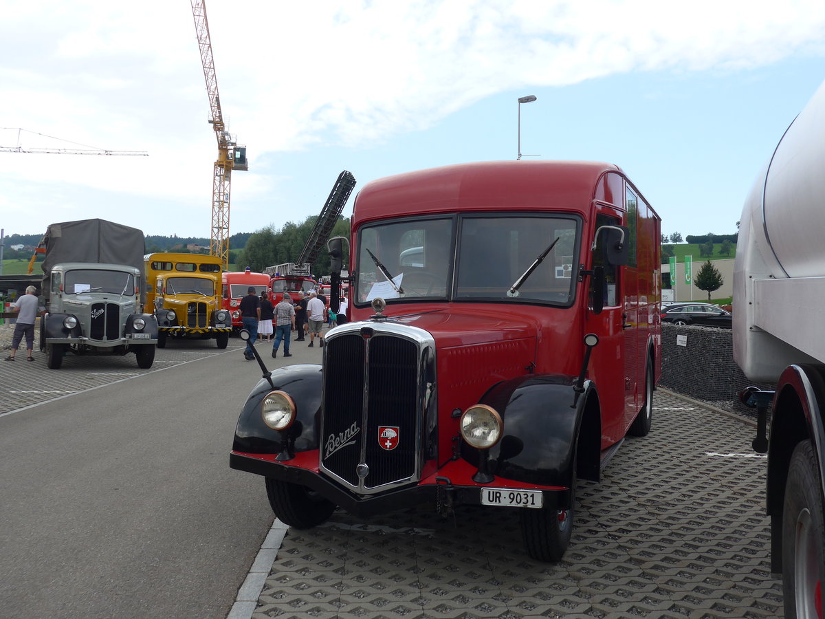 (184'401) - Schuler, Amsteg - UR 9031 - Berna/Hess (ex Hfliger, Luzern; ex M+3143) am 26. August 2017 in Oberkirch, CAMPUS Sursee