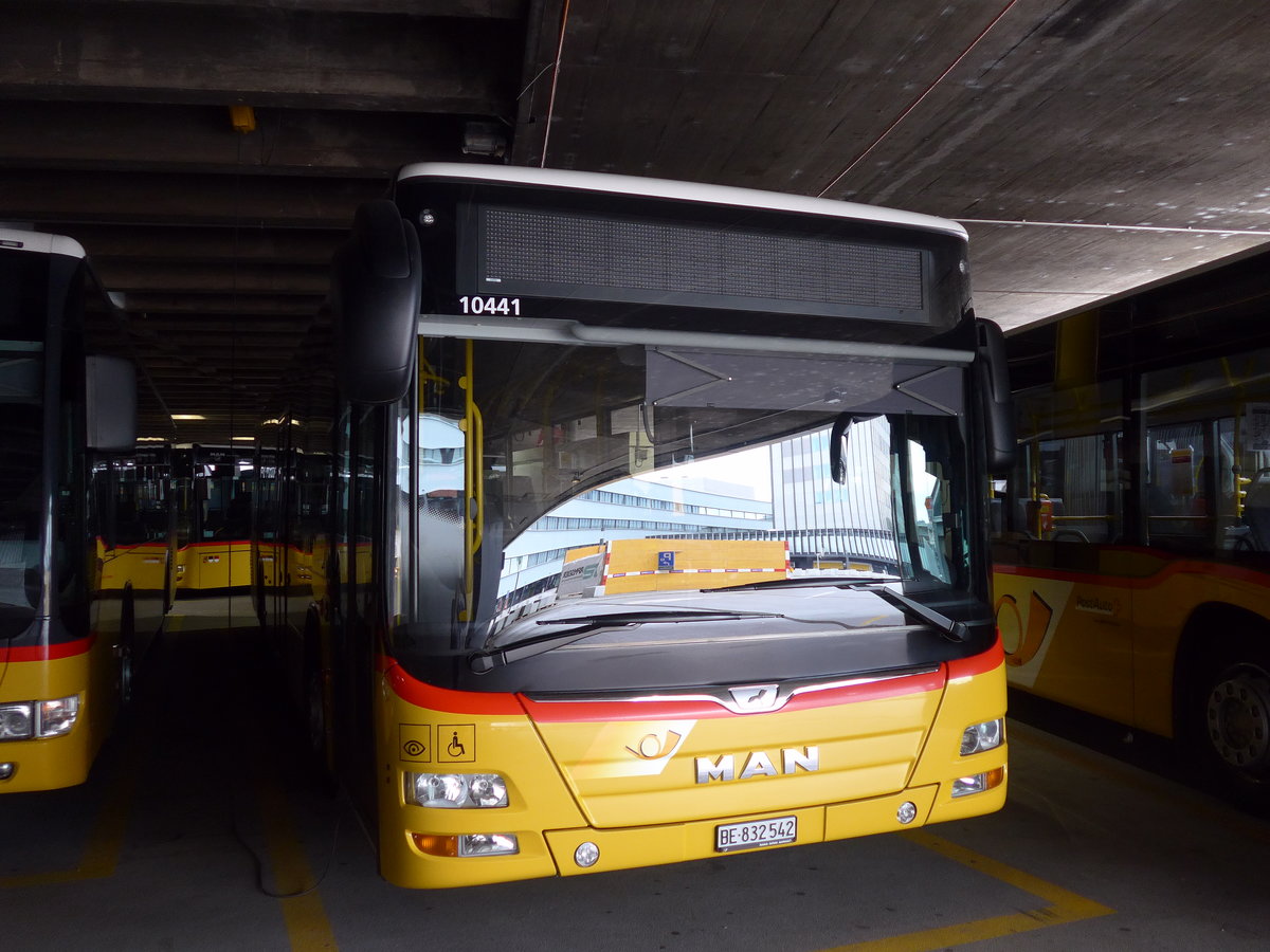 (184'518) - PostAuto Bern - Nr. 542/BE 832'542 - MAN am 27. August 2017 in Bern, Postautostation