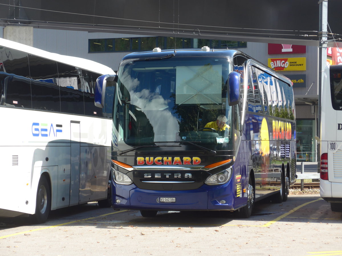 (184'548) - Buchard, Leytron - Nr. 43/VS 162'386 - Setra am 3. September 2017 beim Bahnhof Interlaken Ost