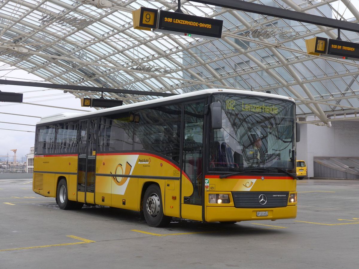 (184'779) - PostAuto Graubnden - GR 101'652 - Mercedes am 16. September 2017 in Chur, Postautostation