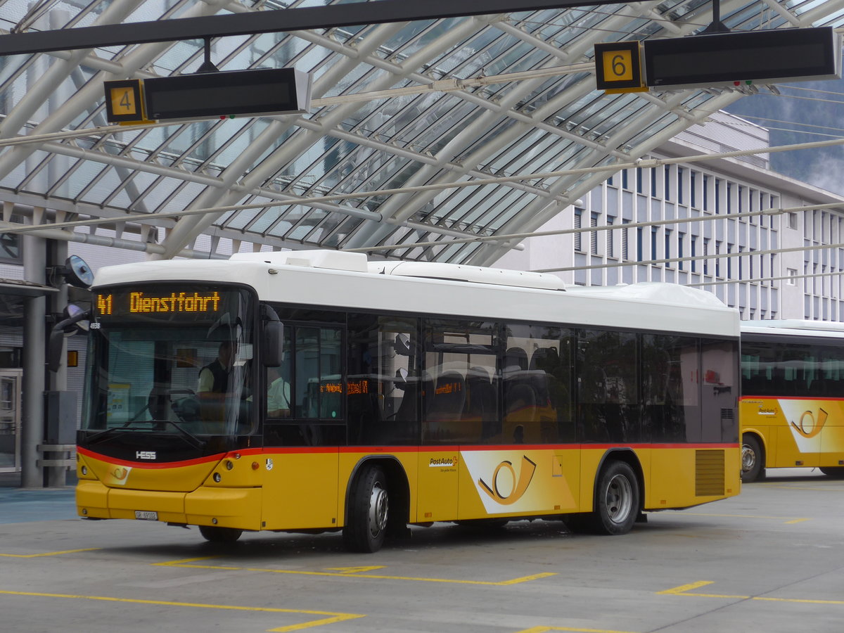 (184'799) - PostAuto Graubnden - GR 69'102 - Scania/Hess am 16. September 2017 in Chur, Postautostation