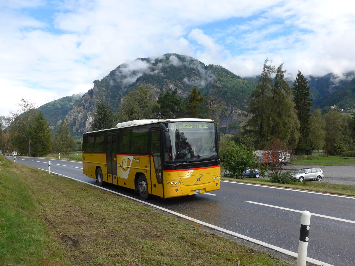 (184'814) - PostAuto Graubnden - GR 161'245 - Volvo am 16. September 2017 in Cazis, Bndner Arena