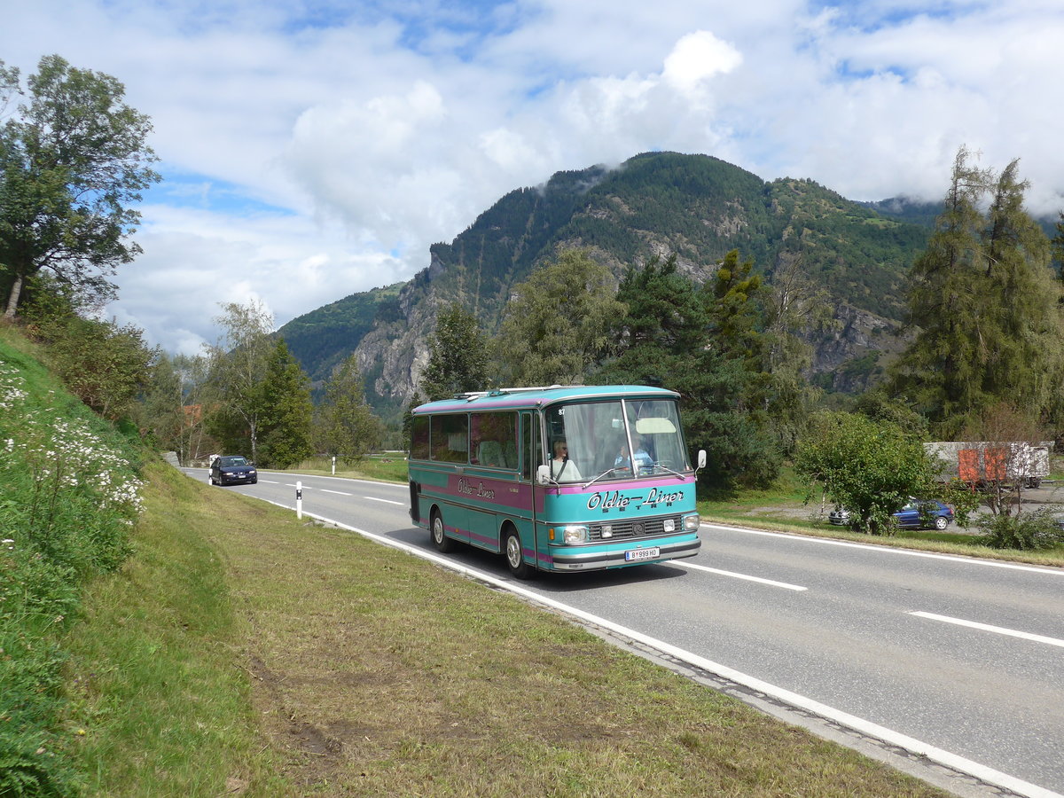 (184'847) - Aus Oesterreich: Wstner, Bezau - B 999 HO - Setra am 16. September 2017 in Cazis, Bndner Arena