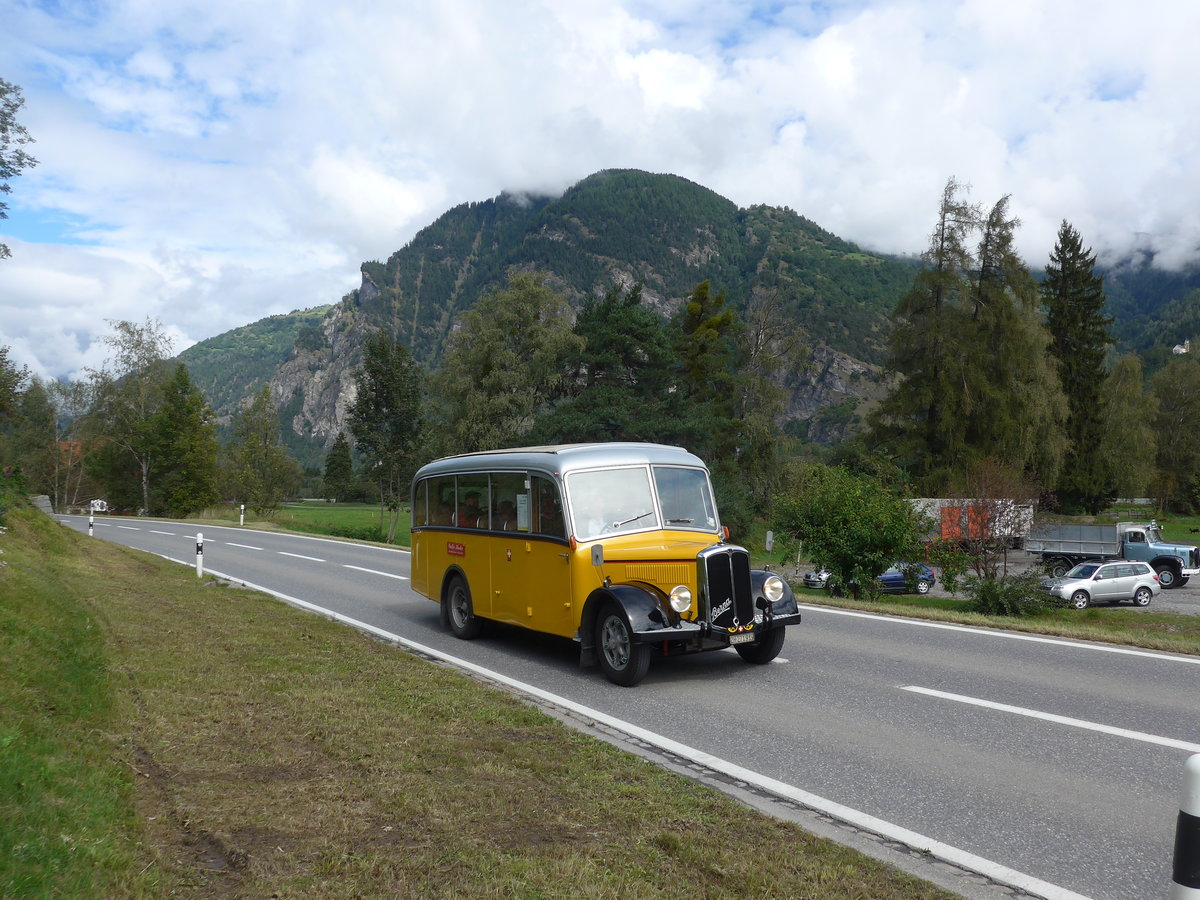 (184'872) - Hurter, Mnchaltdorf - ZH 271'919 - Berna/FHS (ex Volkart, Russikon; ex ASD Aigle; ex P 21'003) am 16. September 2017 in Cazis, Bndner Arena