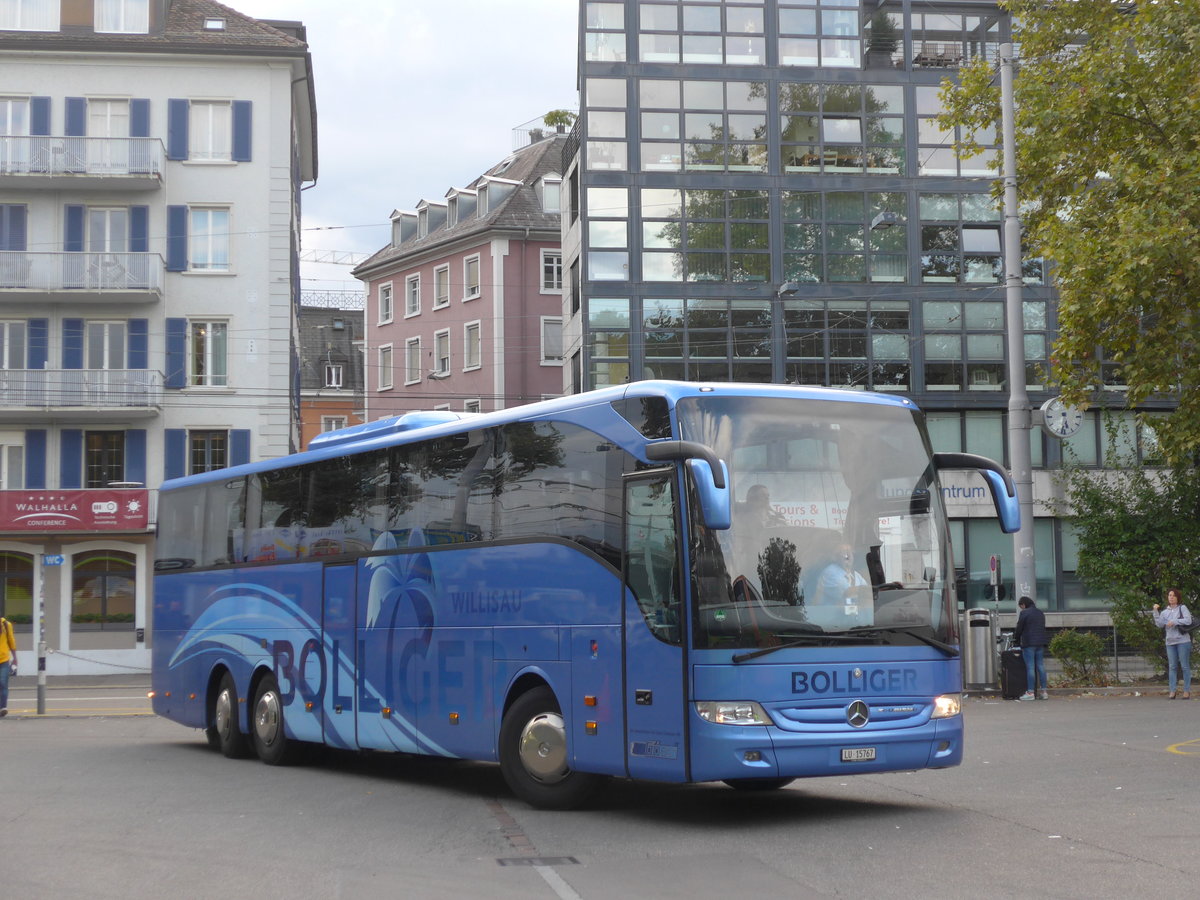 (185'063) - Bolliger, Willisau - LU 15'767 - Mercedes am 16. September 2017 in Zrich, Sihlquai