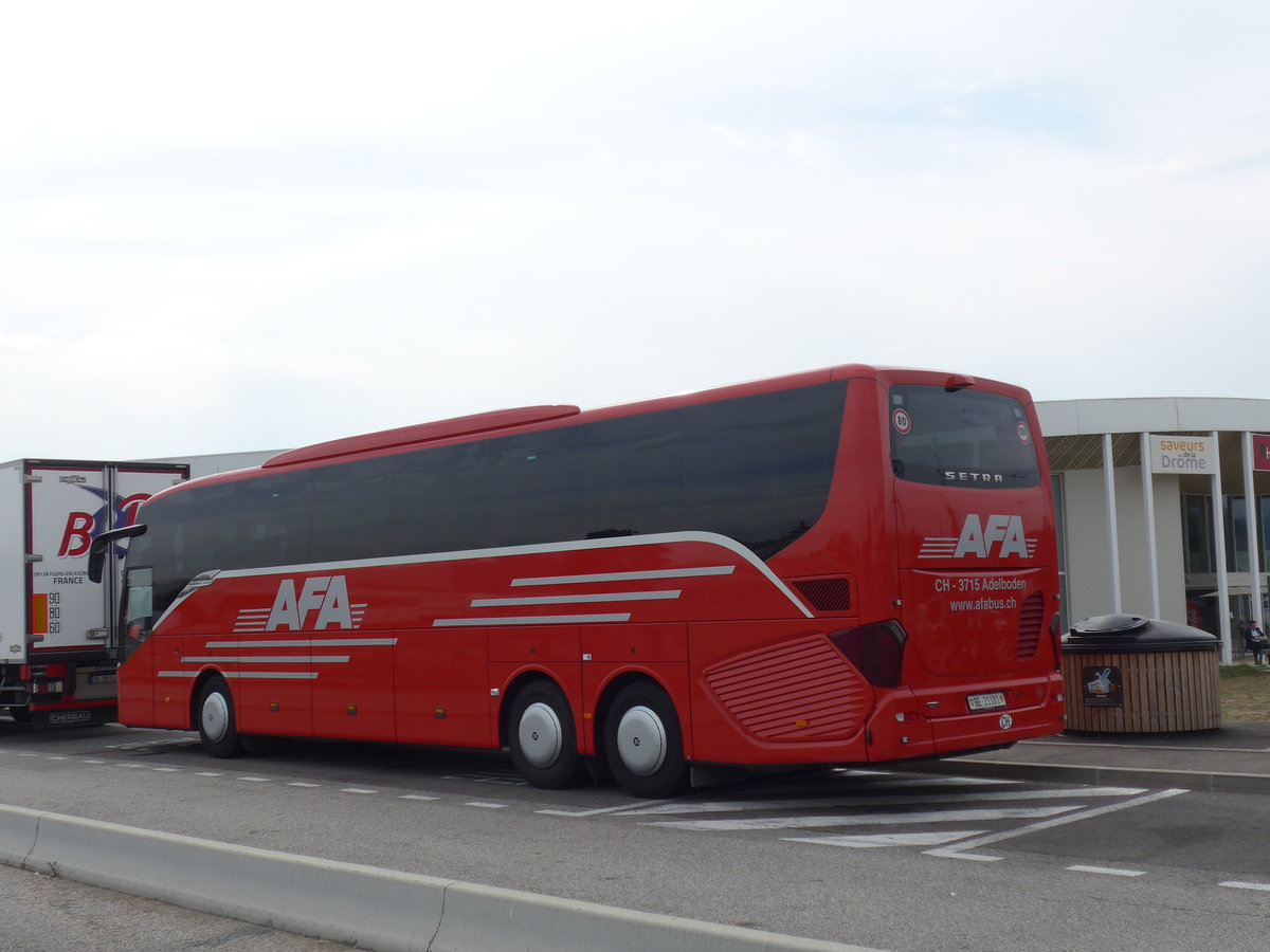 (185'204) - Aus der Schweiz: AFA Adelboden - Nr. 16/BE 21'181 - Setra am 25. September 2017 in Saint Rambert, Raststtte