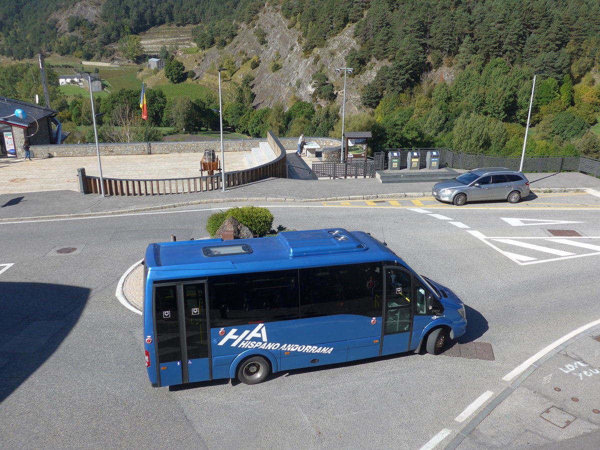 (185'361) - Hispano Andorrana, Andorra la Vella - M2627 - Mercedes am 27. September 2017 in Ordino