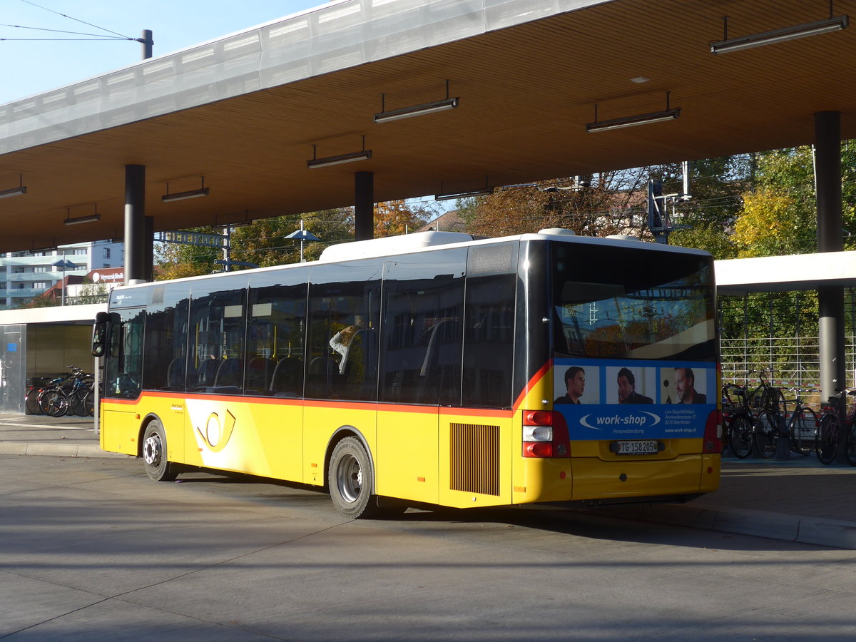 (185'963) - PostAuto Ostschweiz - TG 158'205 - MAN (ex Nr. 5) am 19. Oktober 2017 beim Bahnhof Kreuzlingen