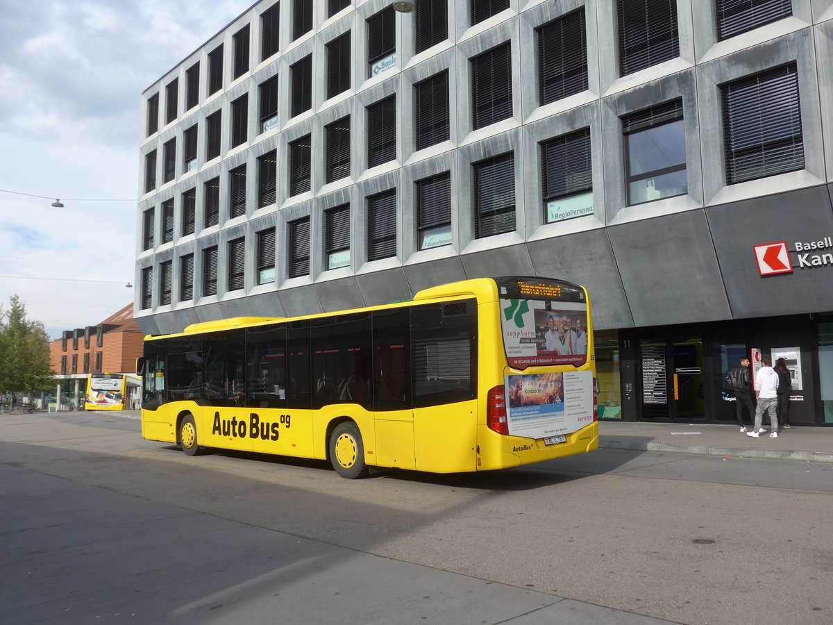 (186'092) - AAGL Liestal - Nr. 55/BL 6276 - Mercedes am 21. Oktober 2017 beim Bahnhof Liestal