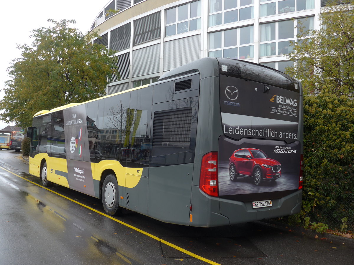 (186'266) - STI Thun - Nr. 176/BE 752'176 - Mercedes am 6. November 2017 bei der Schifflndte Thun