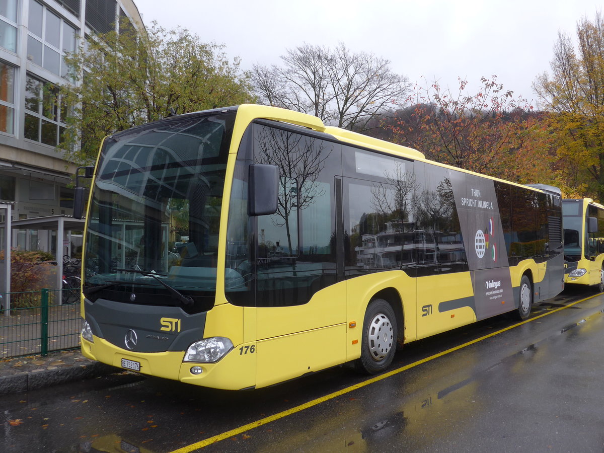 (186'268) - STI Thun - Nr. 176/BE 752'176 - Mercedes am 6. November 2017 bei der Schifflndte Thun