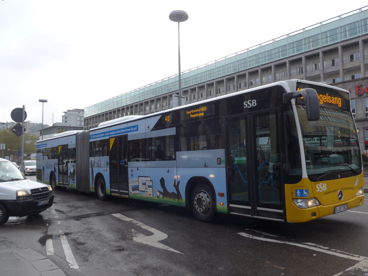 (186'511) - SSB Stuttgart - S-SB 7203 - Mercedes am 13. November 2017 beim Hauptbahnhof Stuttgart