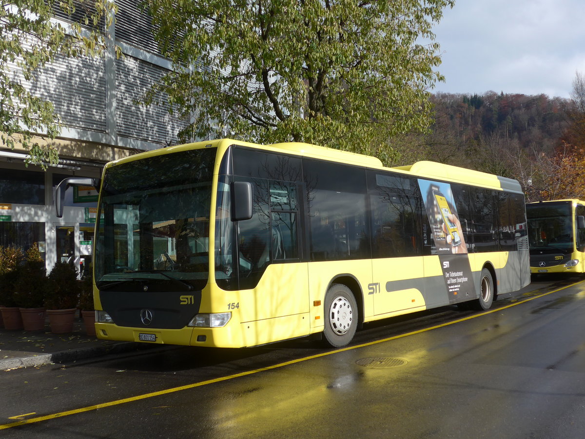 (186'568) - STI Thun - Nr. 154/BE 801'154 - Mercedes am 19. November 2017 bei der Schifflndte Thun