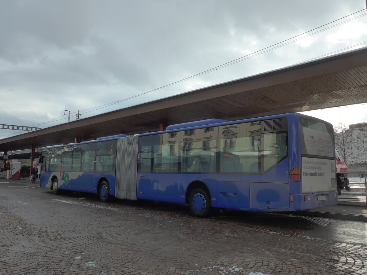 (186'885) - VZO Grningen - Nr. 29/ZH 583'729 - Mercedes am 9. Dezember 2017 beim Bahnhof Wetzikon