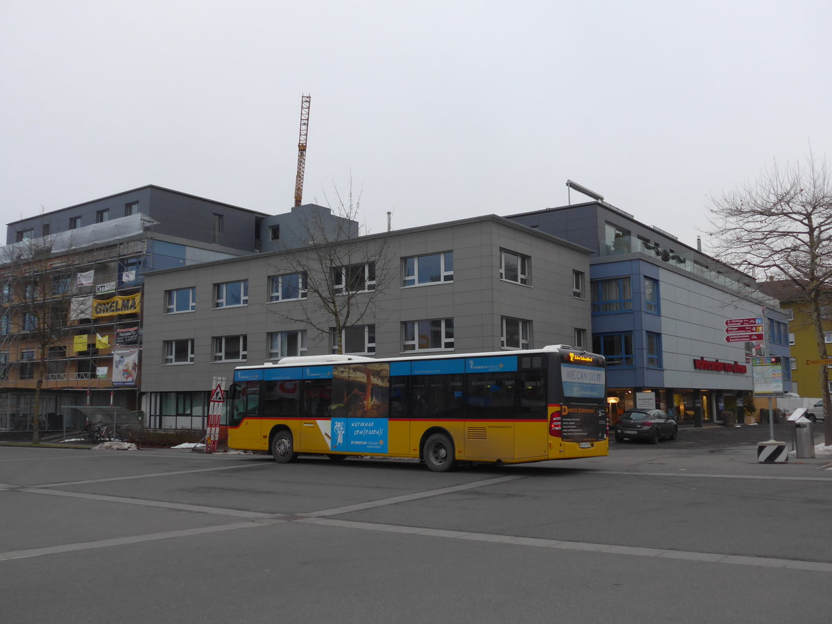 (187'347) - PostAuto Bern - BE 610'539 - Mercedes (ex BE 700'281; ex Schmocker, Stechelberg Nr. 2) am 24. Dezember 2017 beim Bahnhof Interlaken Ost