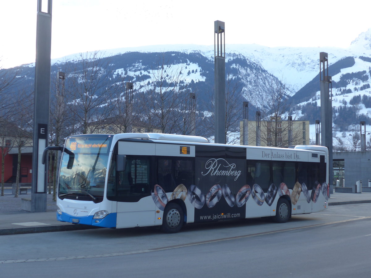 (187'437) - RTB Altsttten - Nr. 58/SG 131'606 - Mercedes am 26. Dezember 2017 beim Bahnhof Sargans